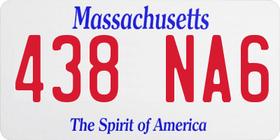 MA license plate 438NA6