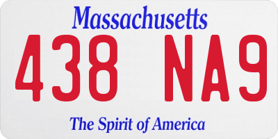 MA license plate 438NA9