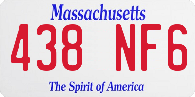 MA license plate 438NF6