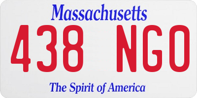 MA license plate 438NG0