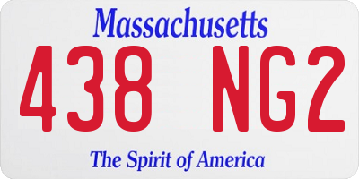 MA license plate 438NG2