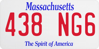 MA license plate 438NG6