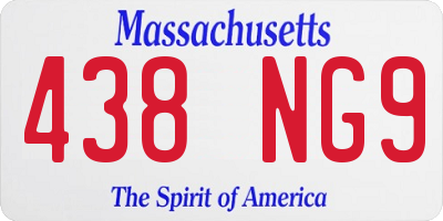 MA license plate 438NG9