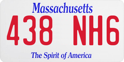 MA license plate 438NH6