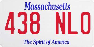 MA license plate 438NL0