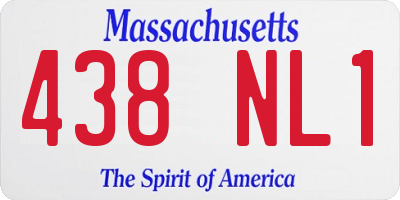 MA license plate 438NL1