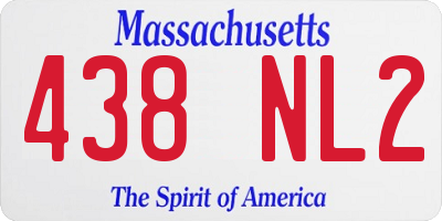 MA license plate 438NL2
