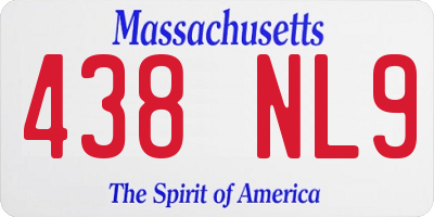 MA license plate 438NL9