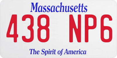 MA license plate 438NP6