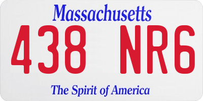 MA license plate 438NR6
