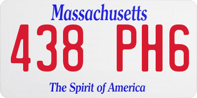MA license plate 438PH6