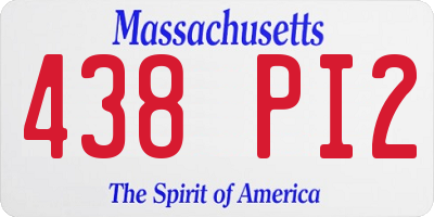 MA license plate 438PI2