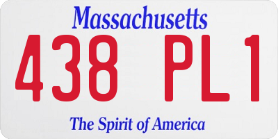 MA license plate 438PL1