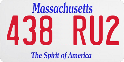 MA license plate 438RU2