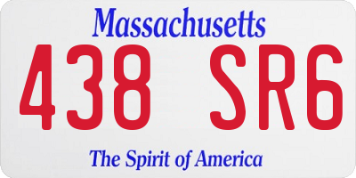 MA license plate 438SR6