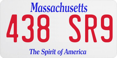 MA license plate 438SR9