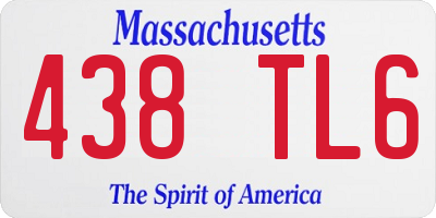 MA license plate 438TL6