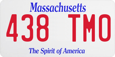 MA license plate 438TM0