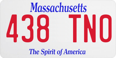 MA license plate 438TN0