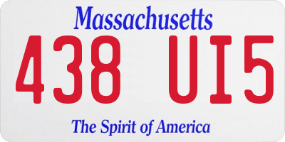 MA license plate 438UI5