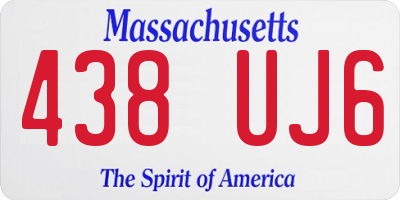 MA license plate 438UJ6