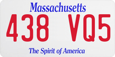 MA license plate 438VQ5