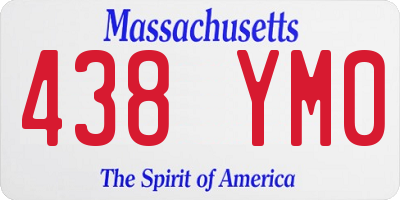 MA license plate 438YM0