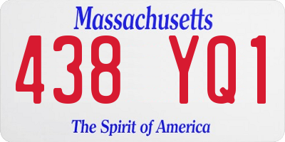 MA license plate 438YQ1