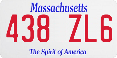 MA license plate 438ZL6