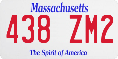 MA license plate 438ZM2