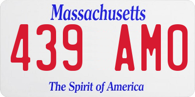 MA license plate 439AM0