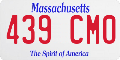 MA license plate 439CM0