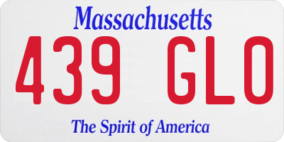 MA license plate 439GL0