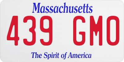 MA license plate 439GM0