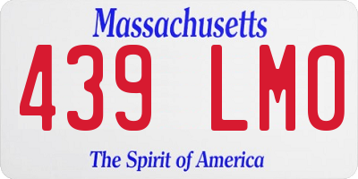MA license plate 439LM0