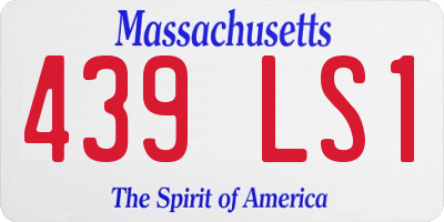 MA license plate 439LS1