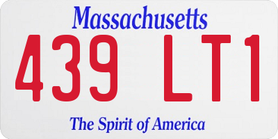 MA license plate 439LT1