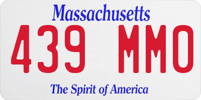 MA license plate 439MM0