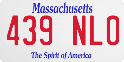 MA license plate 439NL0