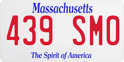 MA license plate 439SM0