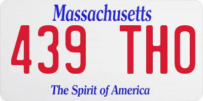 MA license plate 439TH0