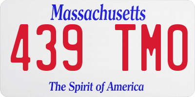 MA license plate 439TM0