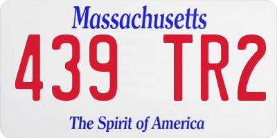 MA license plate 439TR2