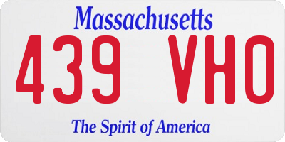MA license plate 439VH0