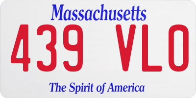 MA license plate 439VL0