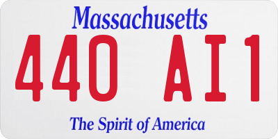 MA license plate 440AI1