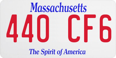 MA license plate 440CF6