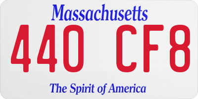 MA license plate 440CF8