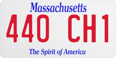 MA license plate 440CH1