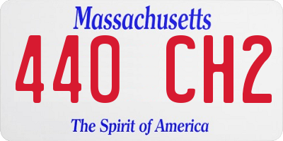 MA license plate 440CH2